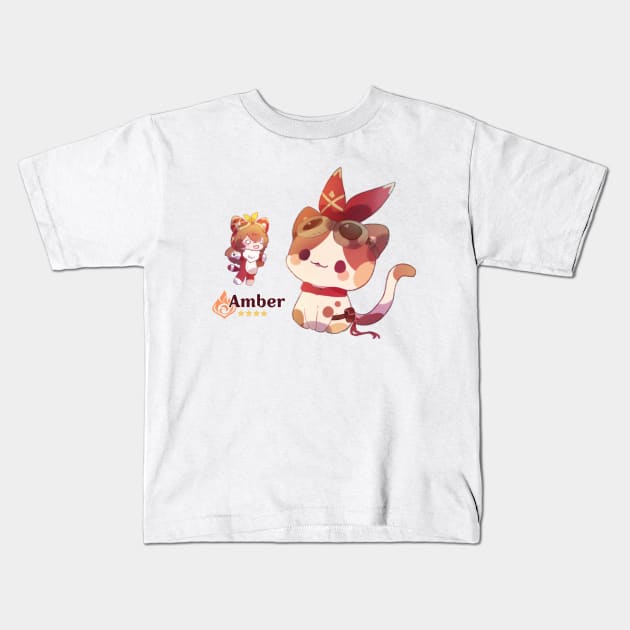 Amber Kids T-Shirt by Cremechii